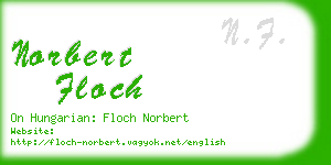 norbert floch business card